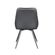 18 Kit 2 Cadeiras Giratorias Aline Rivatti 52 cm -Largura- Estofado em PU Preto e Base em Aco